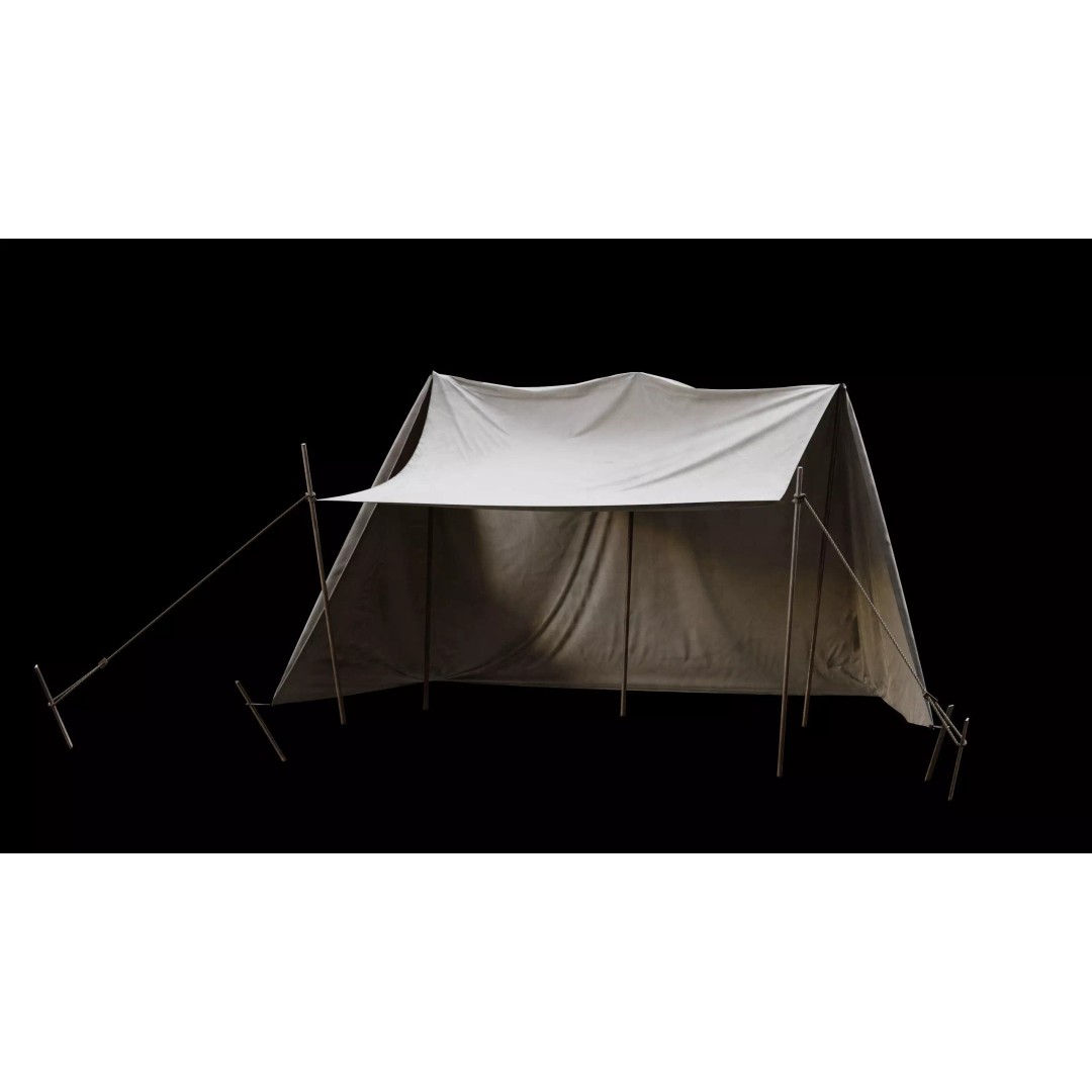 Medieval Tent Collection 3D Model – Low Poly PBR Asset, FBX & OBJ - View 7