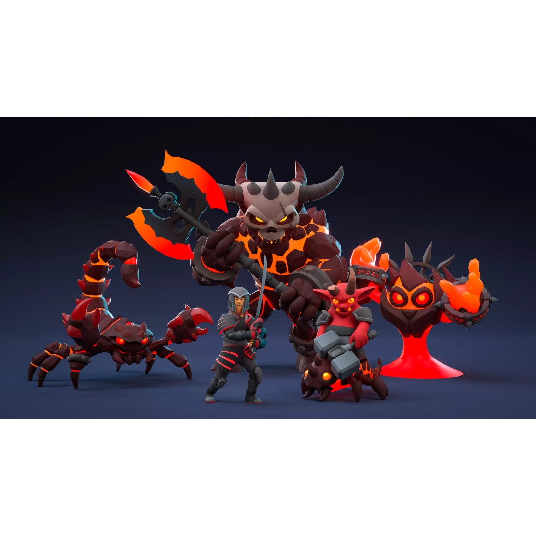 Inferno World 3D Model – Low Poly Game Asset with 320+ Environment Models