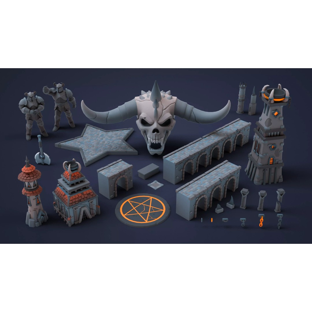Inferno World 3D Model – Low Poly Game Asset with 320+ Environment Models - View 32