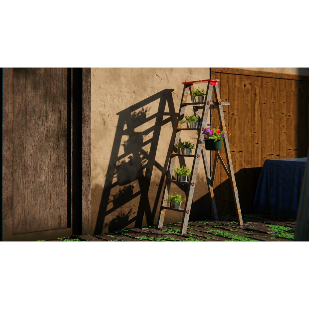 Japanese Alley 3D Model – Urban Scene with PBR Textures, Blender, FBX - View 18