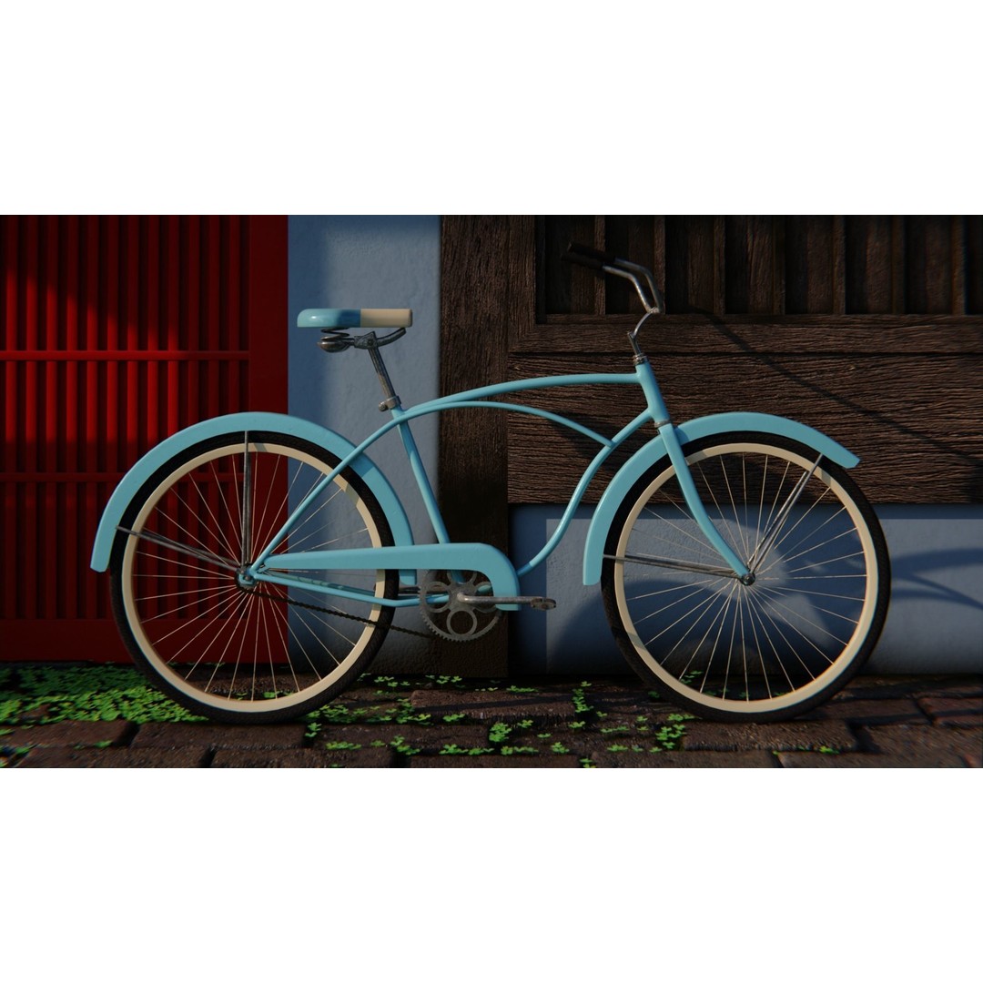 Japanese Alley 3D Model – Urban Scene with PBR Textures, Blender, FBX - View 4