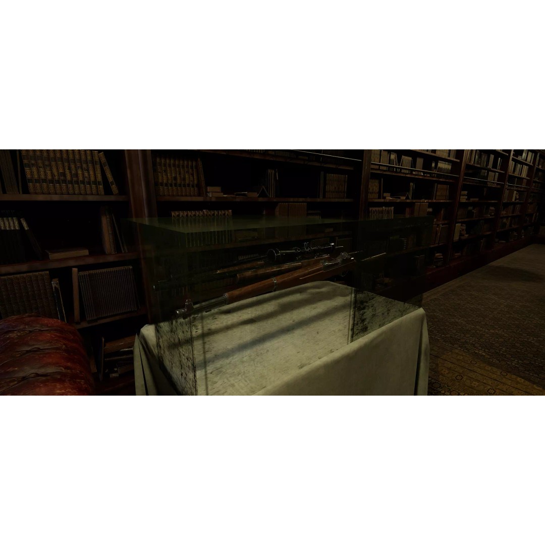 The Archivist's Chamber 3D Model – Vintage Gothic Office Environment, Unreal Engine - View 10