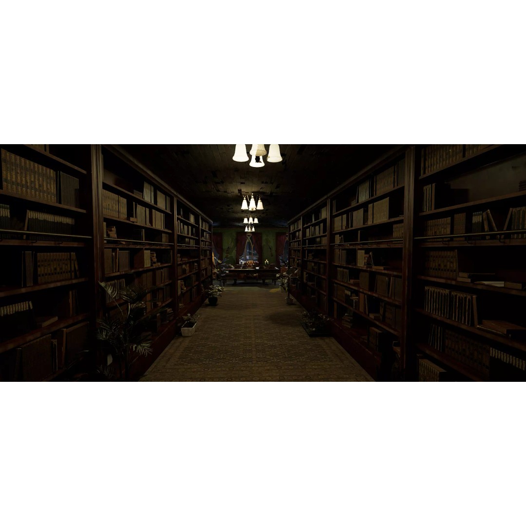 The Archivist's Chamber 3D Model – Vintage Gothic Office Environment, Unreal Engine - View 12