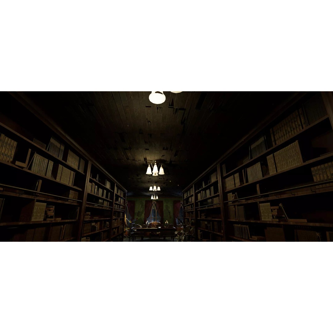 The Archivist's Chamber 3D Model – Vintage Gothic Office Environment, Unreal Engine - View 13