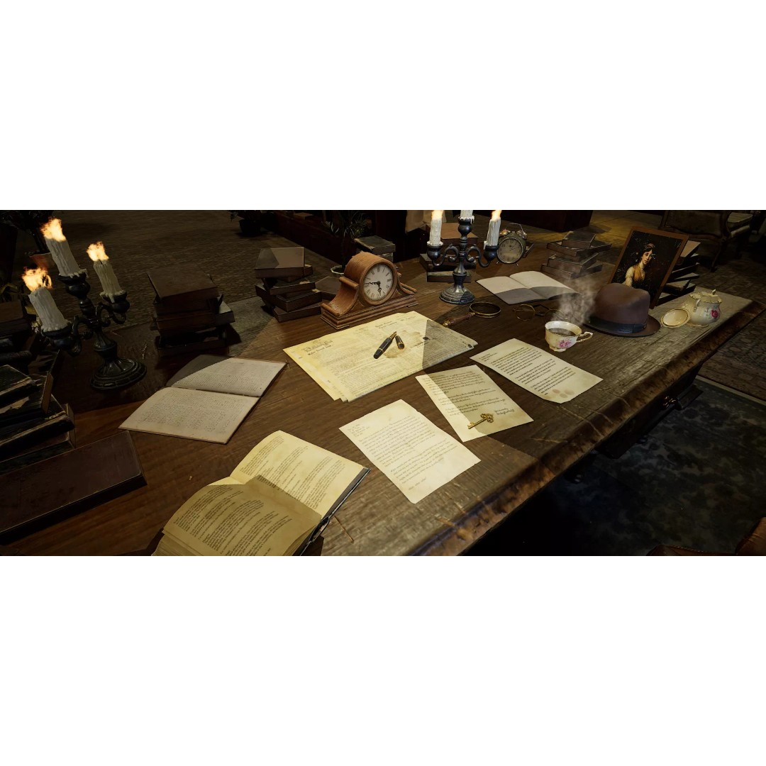 The Archivist's Chamber 3D Model – Vintage Gothic Office Environment, Unreal Engine - View 17