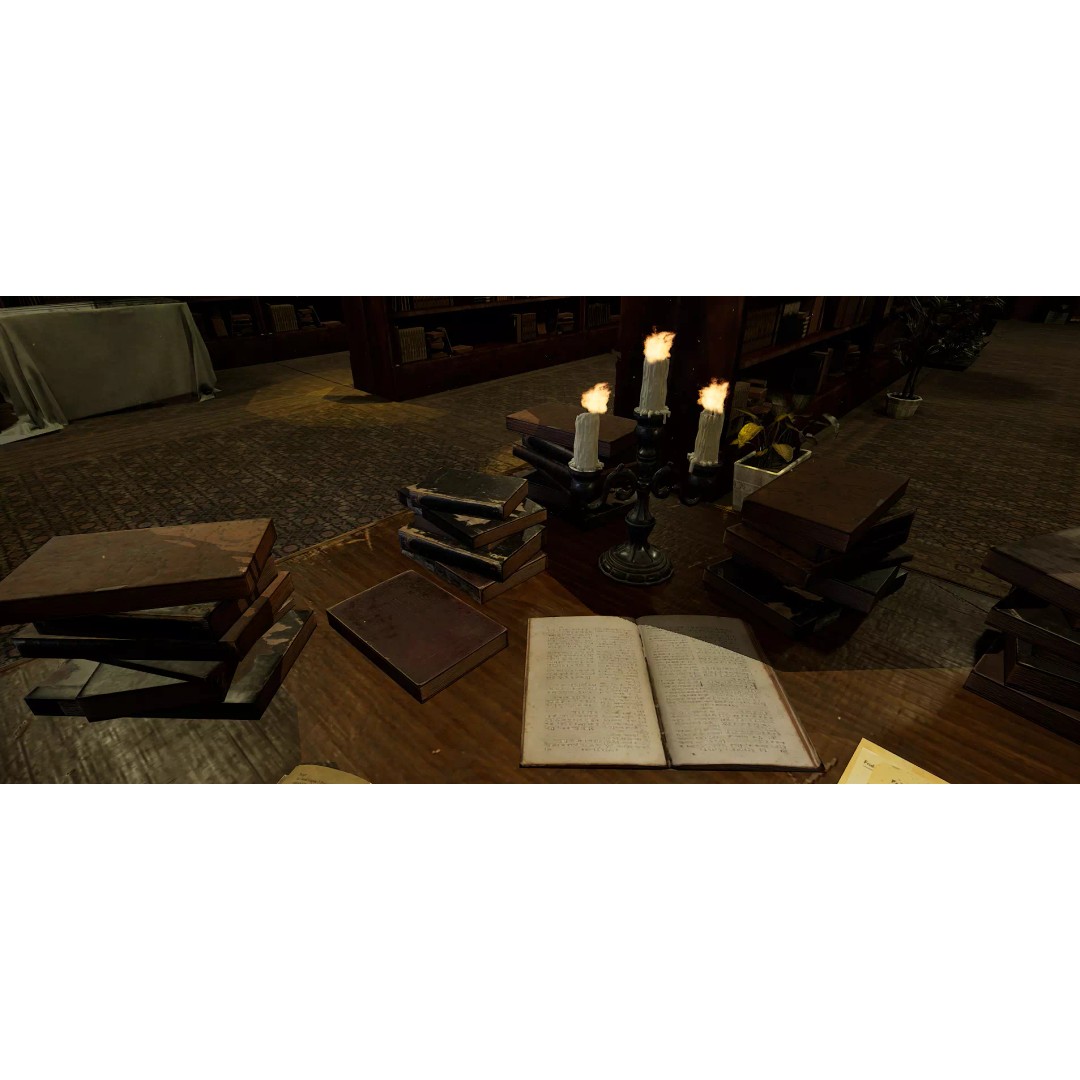The Archivist's Chamber 3D Model – Vintage Gothic Office Environment, Unreal Engine - View 18