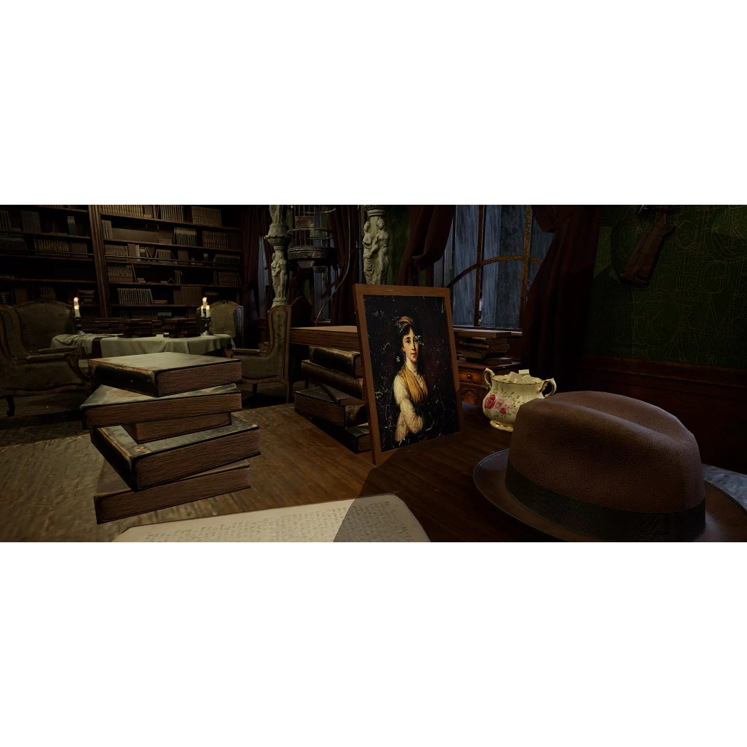 The Archivist's Chamber 3D Model – Vintage Gothic Office Environment, Unreal Engine - View 20