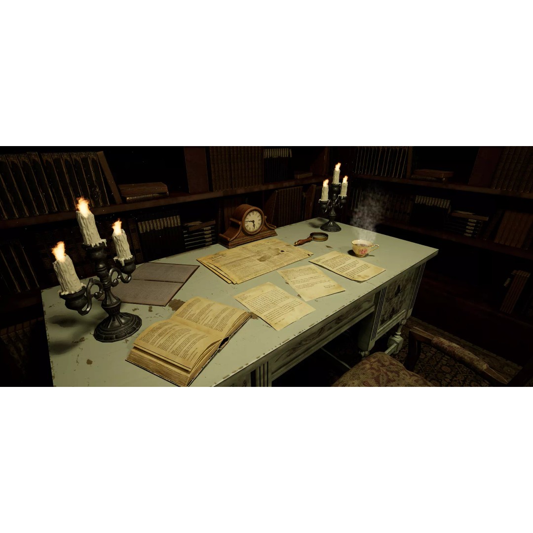 The Archivist's Chamber 3D Model – Vintage Gothic Office Environment, Unreal Engine - View 23