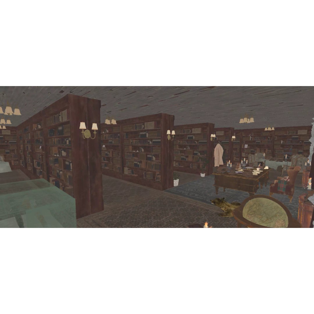 The Archivist's Chamber 3D Model – Vintage Gothic Office Environment, Unreal Engine - View 27