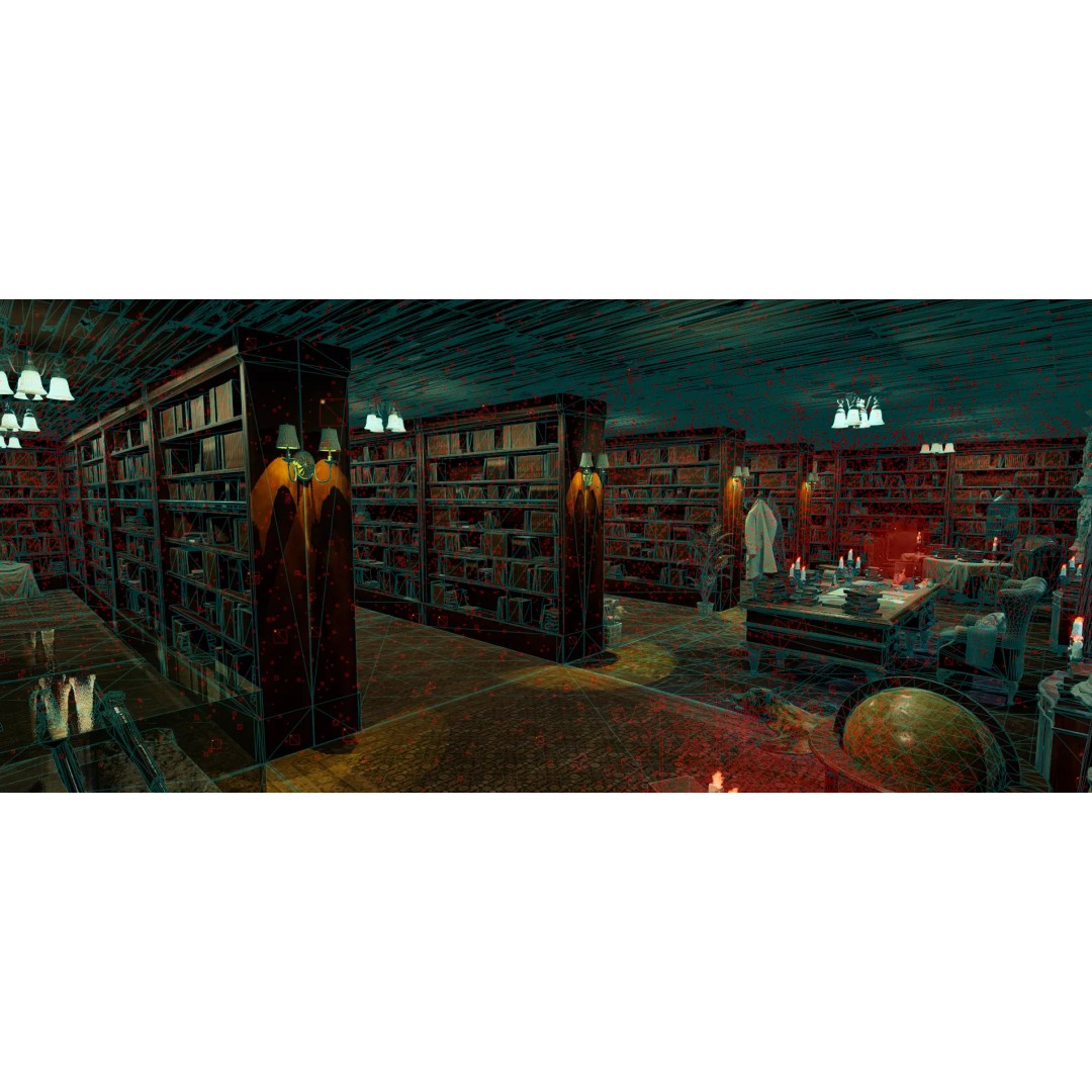 The Archivist's Chamber 3D Model – Vintage Gothic Office Environment, Unreal Engine - View 28