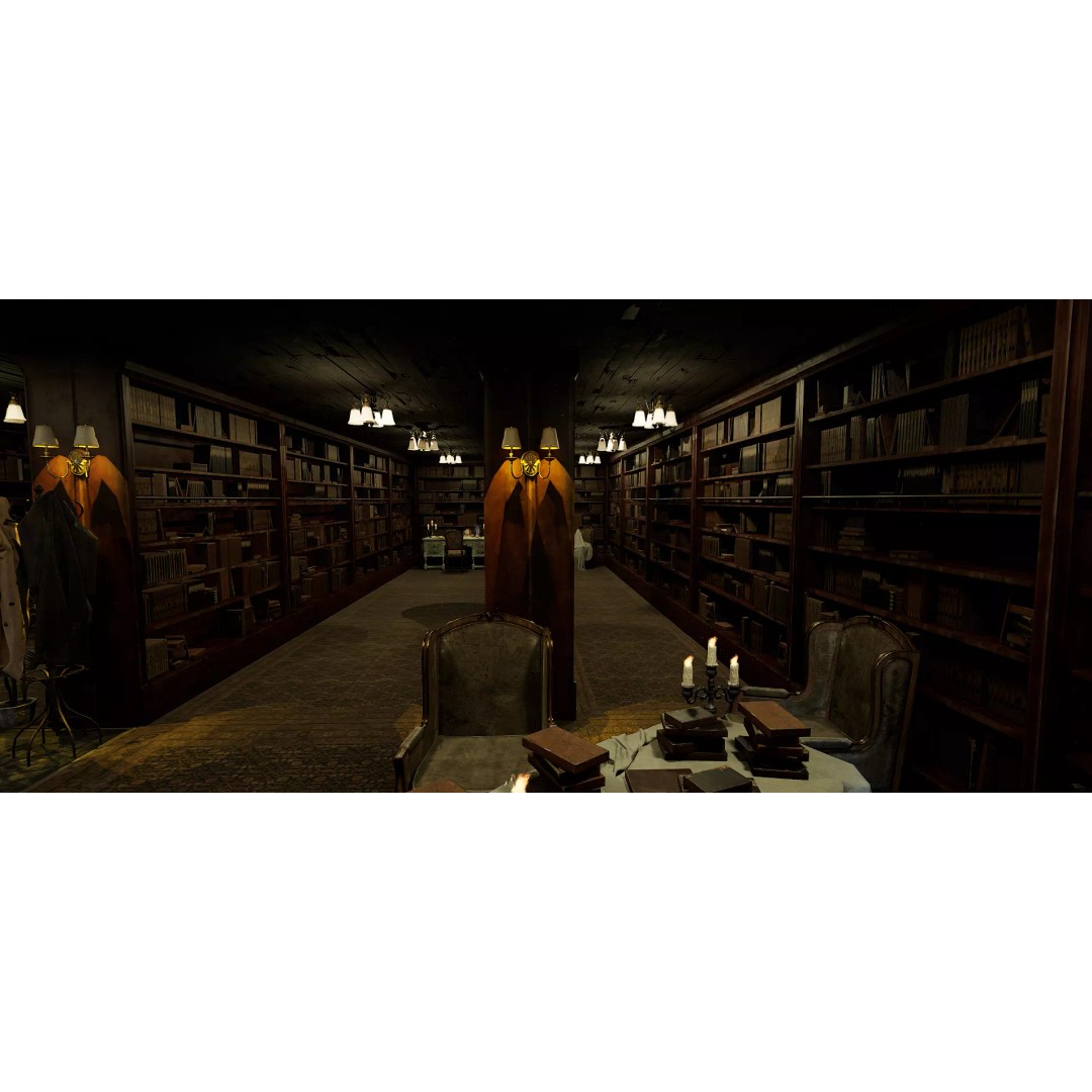 The Archivist's Chamber 3D Model – Vintage Gothic Office Environment, Unreal Engine - View 7