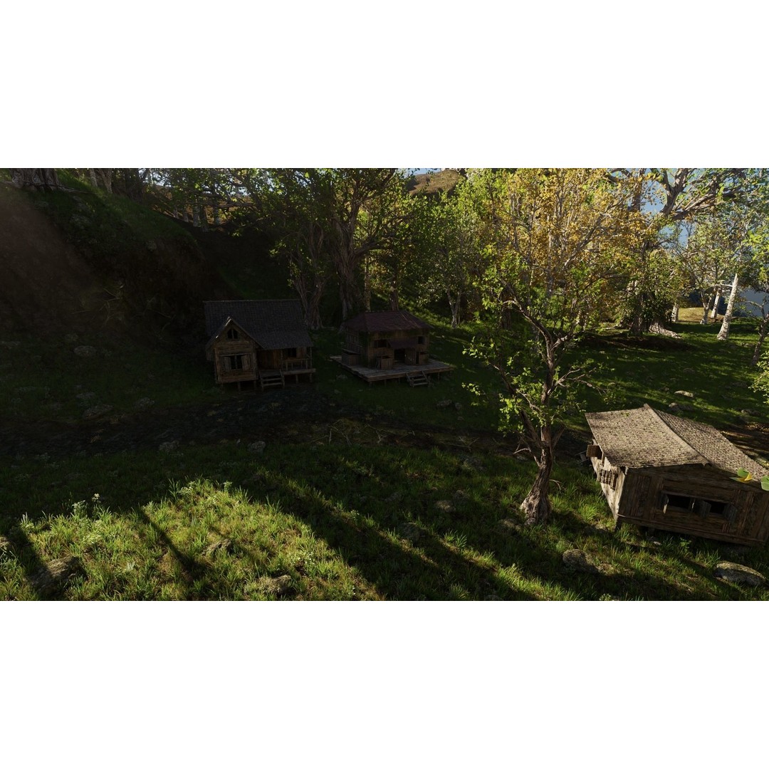 Medieval Pathway Scene 3D Model – High Poly Environment for Blender - View 10