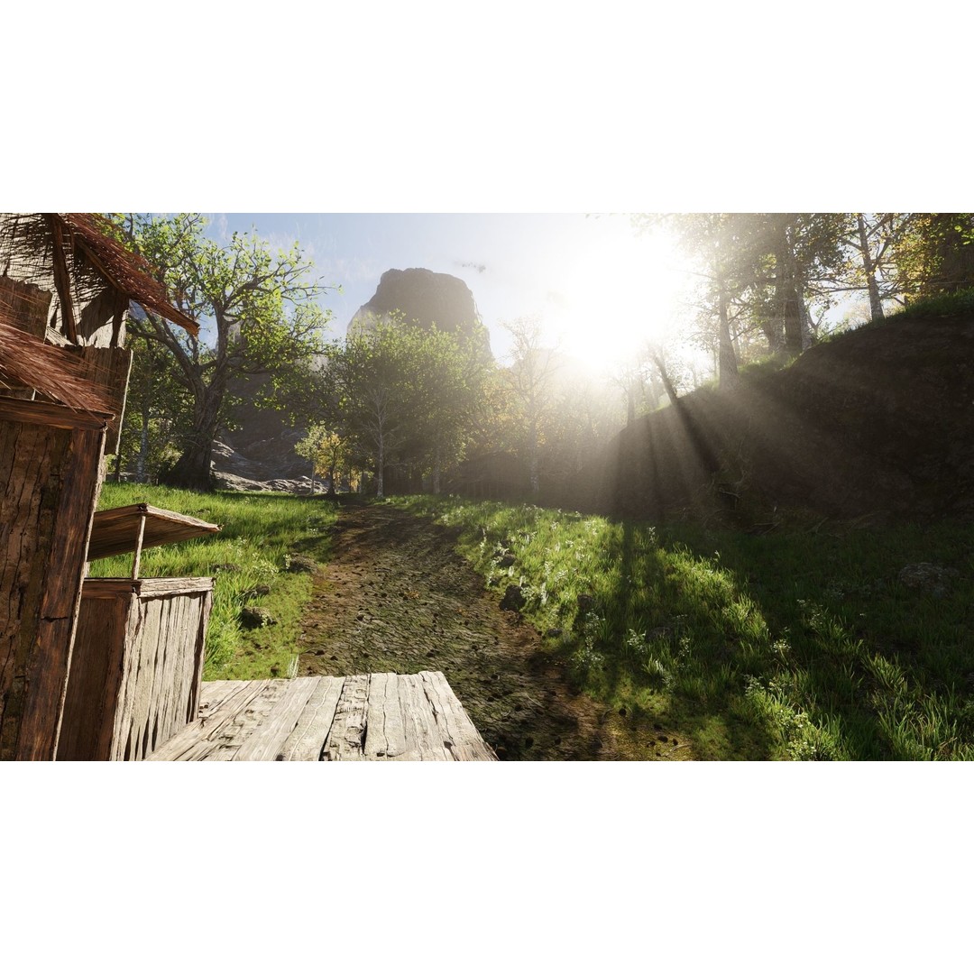 Medieval Pathway Scene 3D Model – High Poly Environment for Blender - View 11