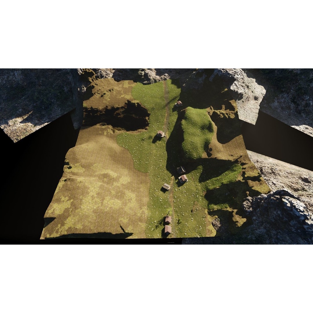 Medieval Pathway Scene 3D Model – High Poly Environment for Blender - View 20