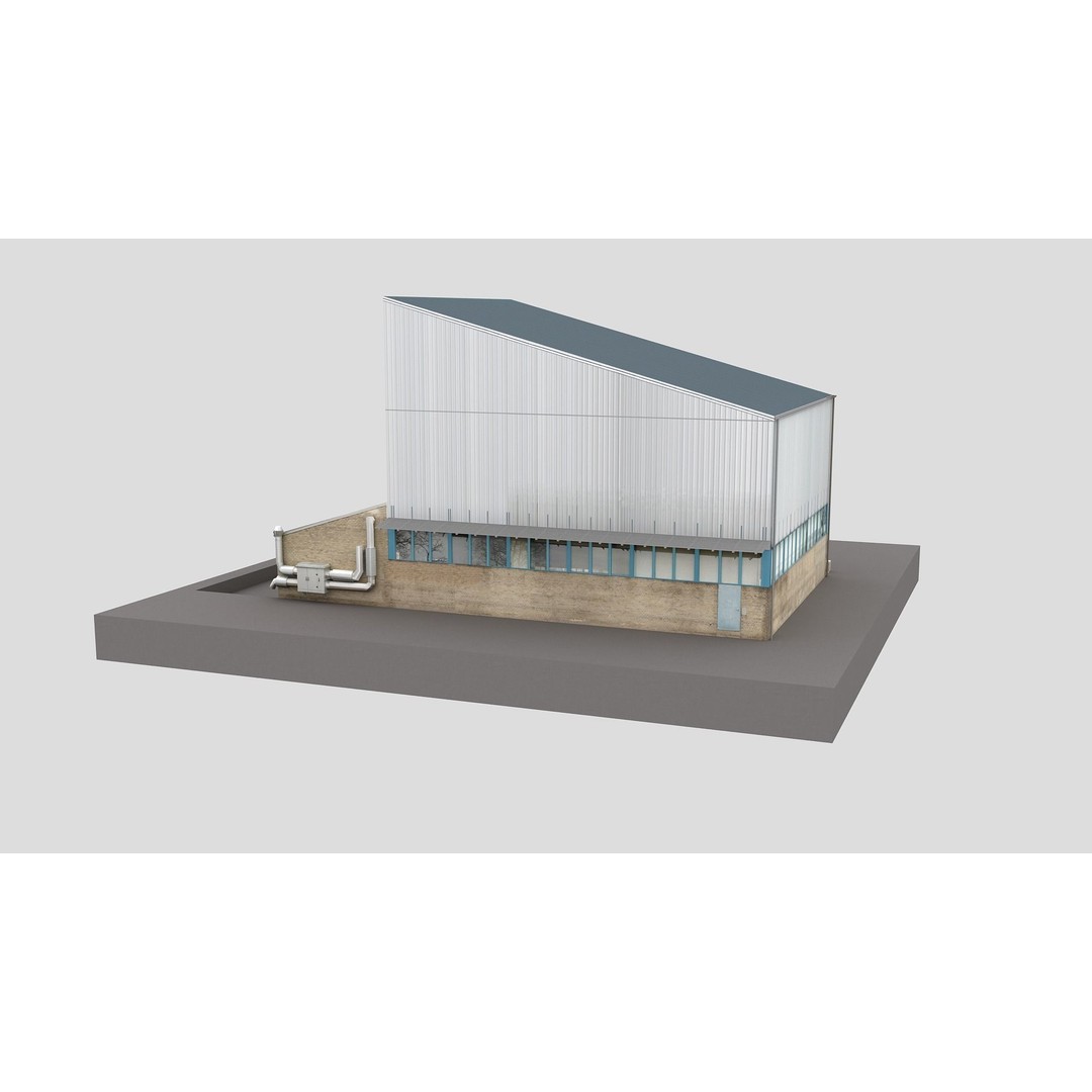 European City Block Building 3D Model – Realistic Low Poly Architecture, FBX - View 12