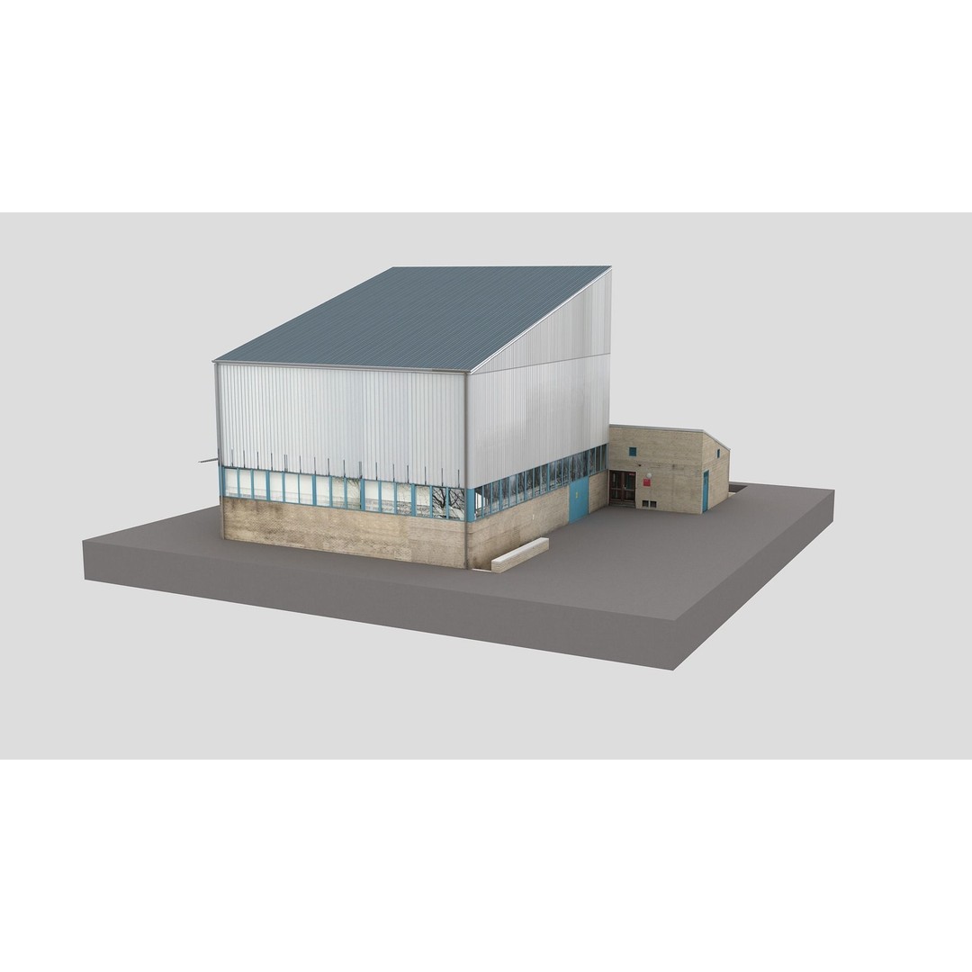 European City Block Building 3D Model – Realistic Low Poly Architecture, FBX - View 13