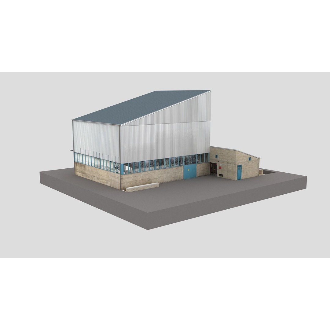 European City Block Building 3D Model – Realistic Low Poly Architecture, FBX - View 14