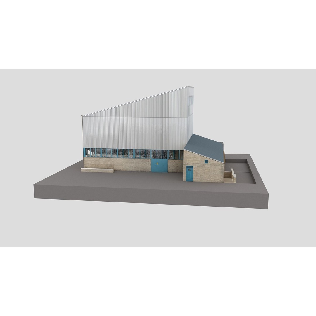 European City Block Building 3D Model – Realistic Low Poly Architecture, FBX - View 15