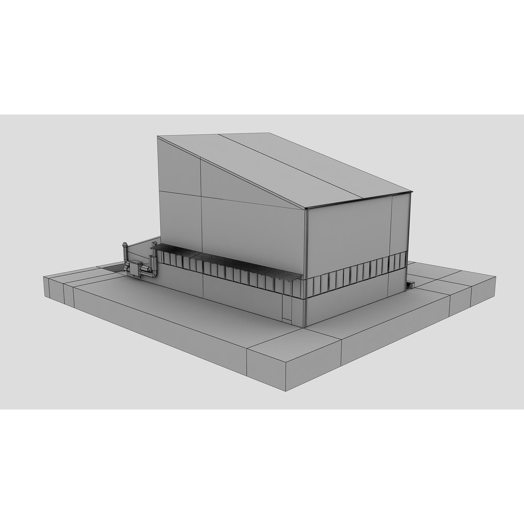 European City Block Building 3D Model – Realistic Low Poly Architecture, FBX - View 19