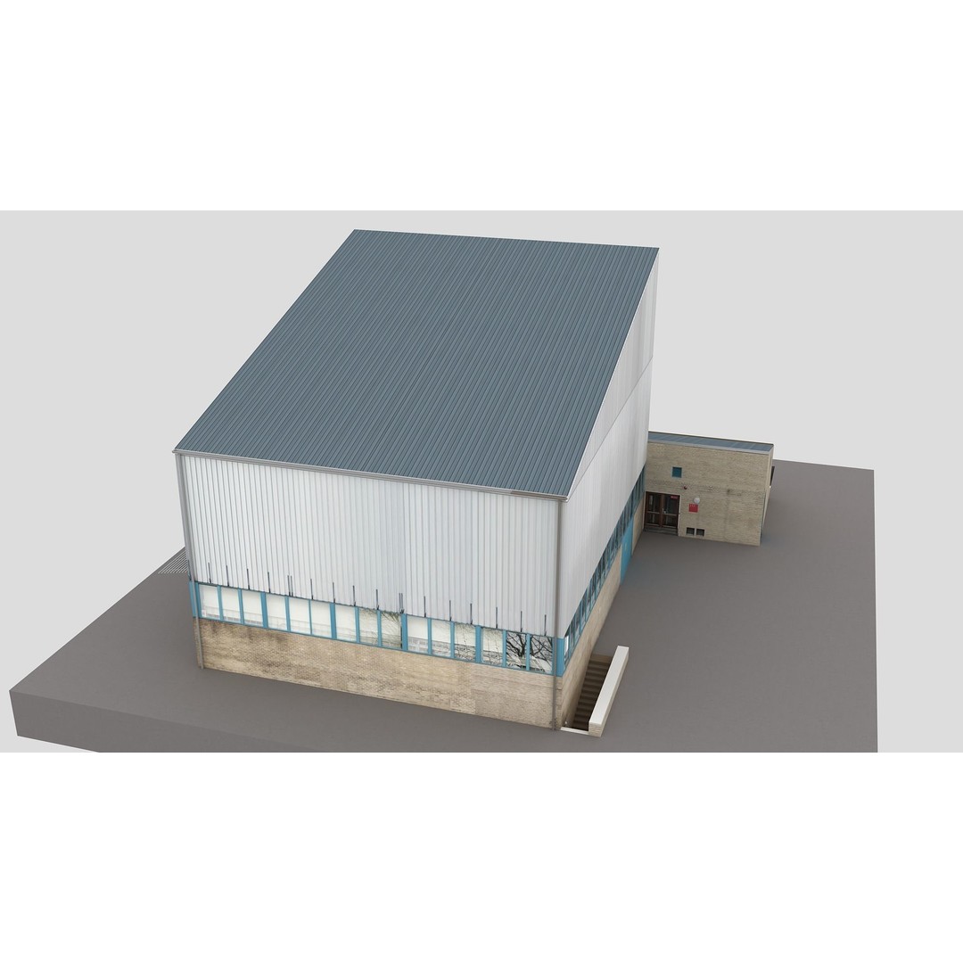 European City Block Building 3D Model – Realistic Low Poly Architecture, FBX - View 9