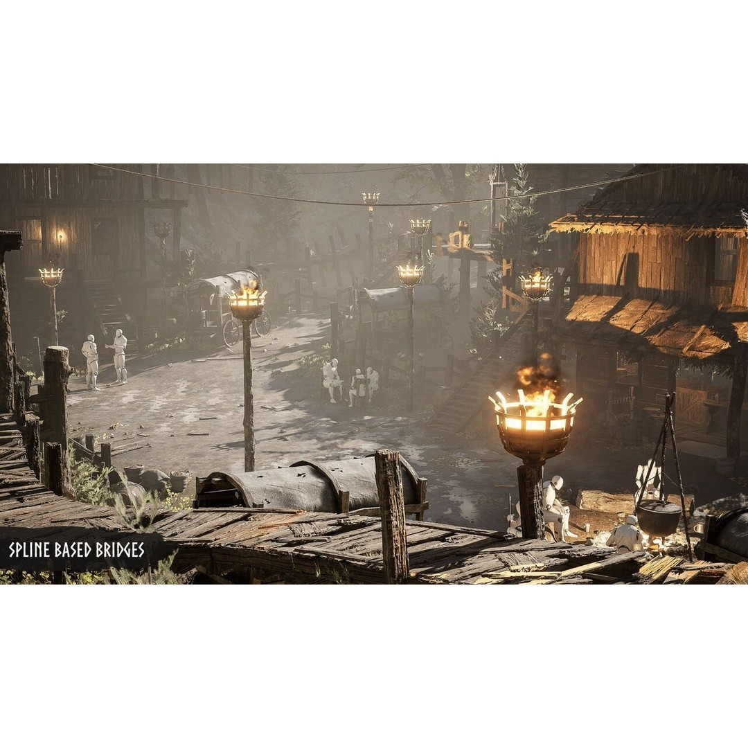 Modular Medieval Village 3D Model – Low Poly Game Asset for Unreal Engine - View 14