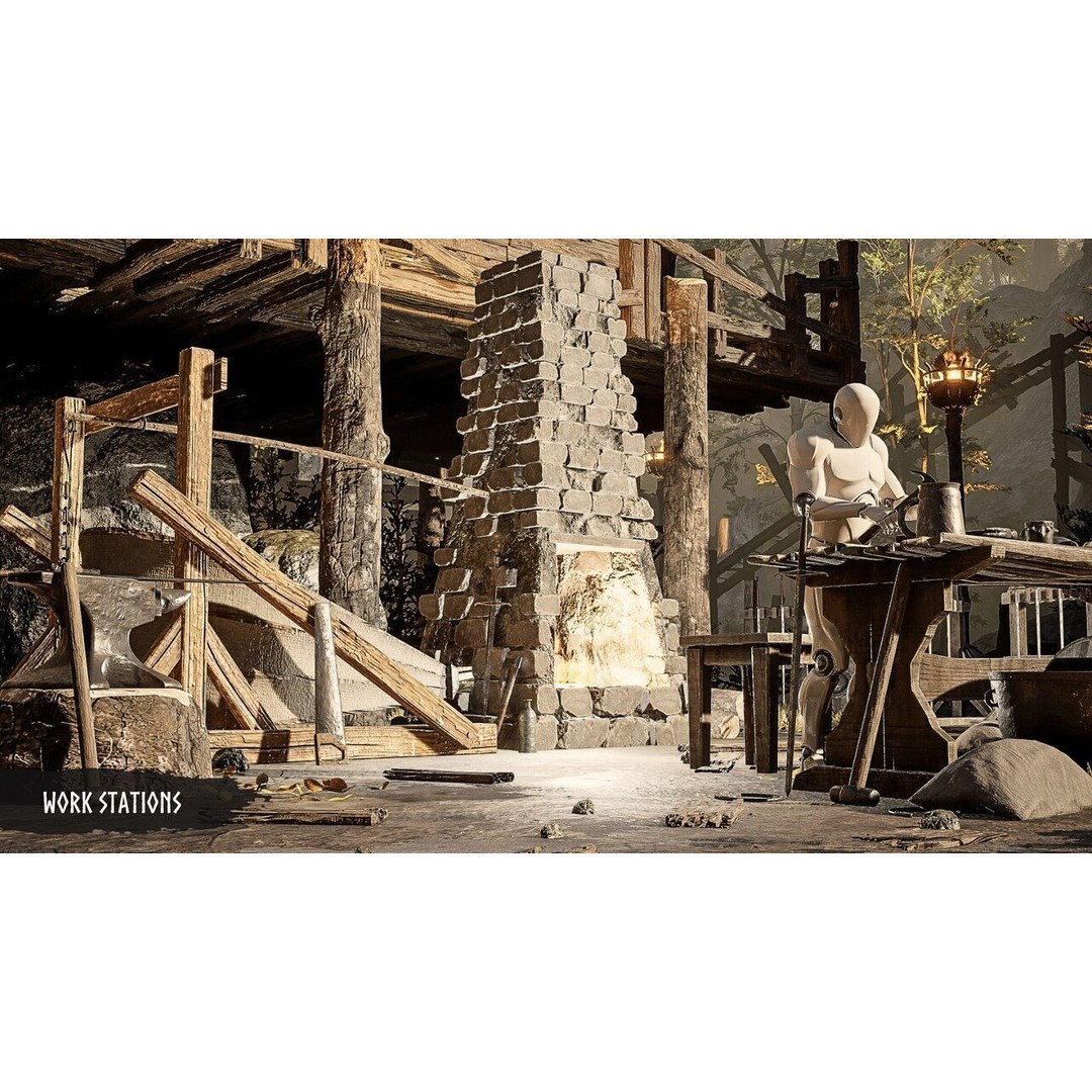 Modular Medieval Village 3D Model – Low Poly Game Asset for Unreal Engine - View 15