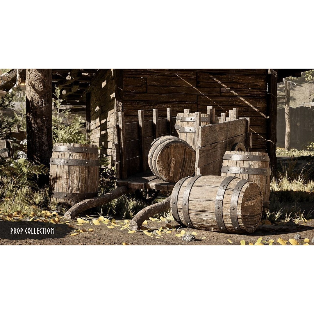 Modular Medieval Village 3D Model – Low Poly Game Asset for Unreal Engine - View 16