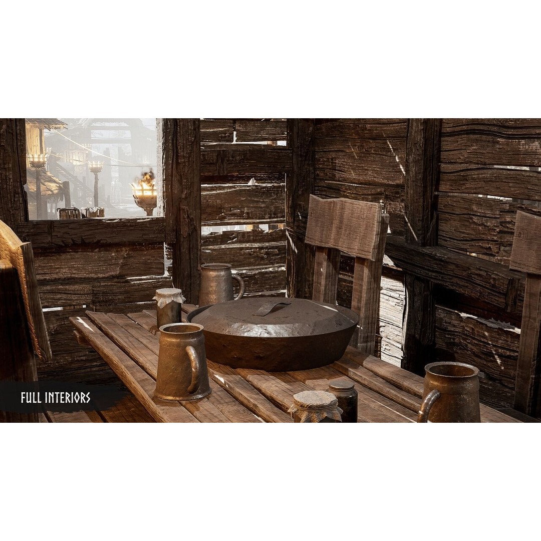 Modular Medieval Village 3D Model – Low Poly Game Asset for Unreal Engine - View 18