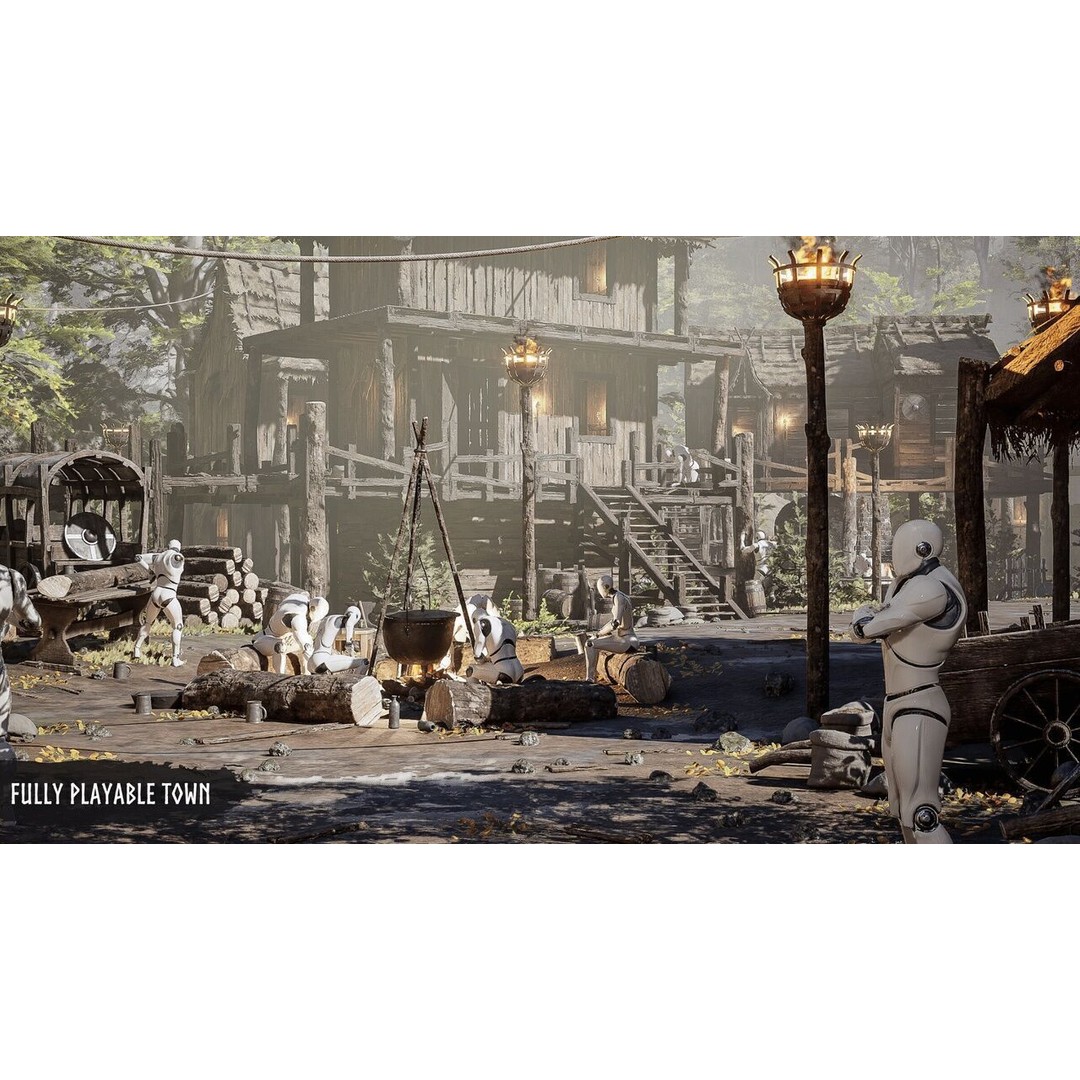 Modular Medieval Village 3D Model – Low Poly Game Asset for Unreal Engine - View 3