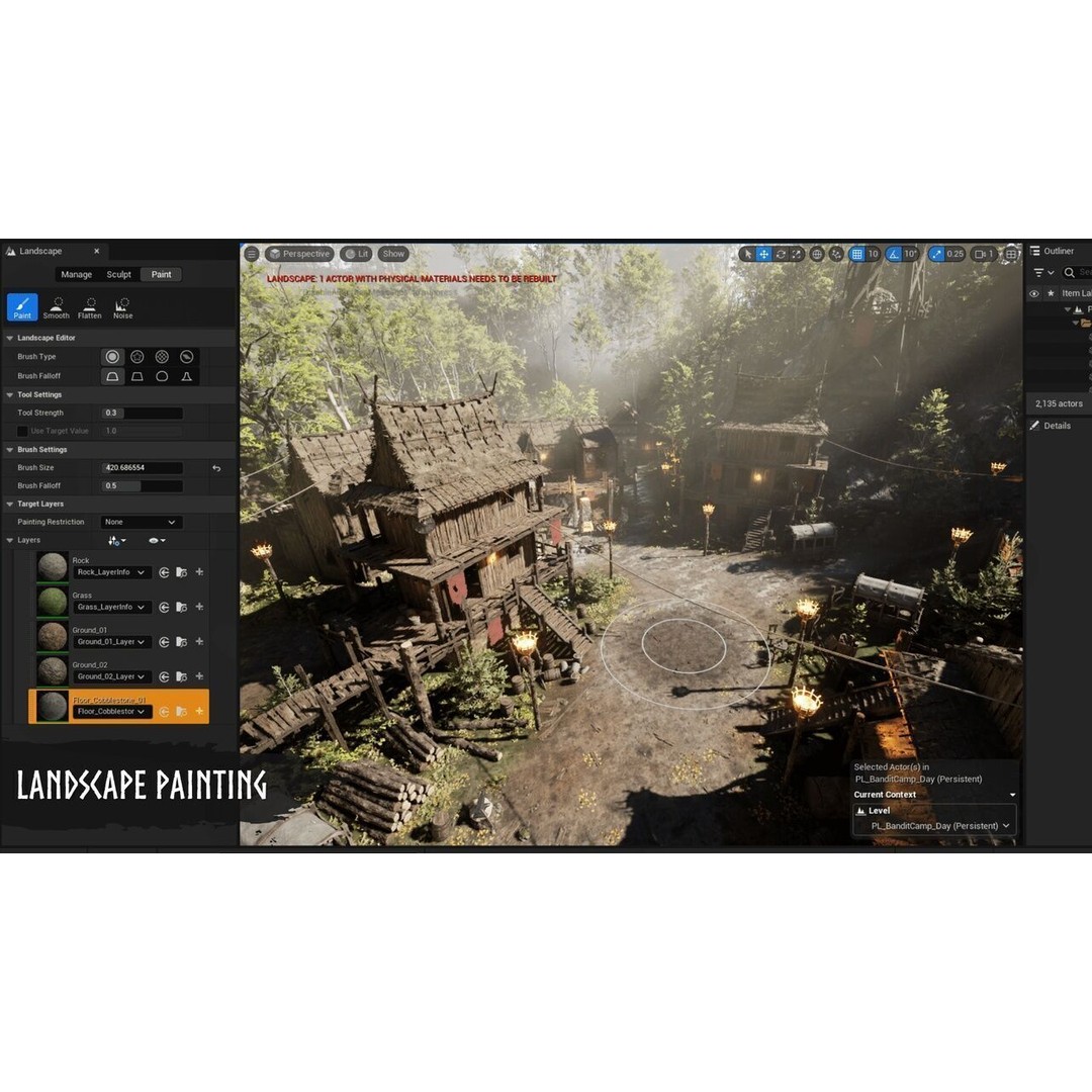 Modular Medieval Village 3D Model – Low Poly Game Asset for Unreal Engine - View 6