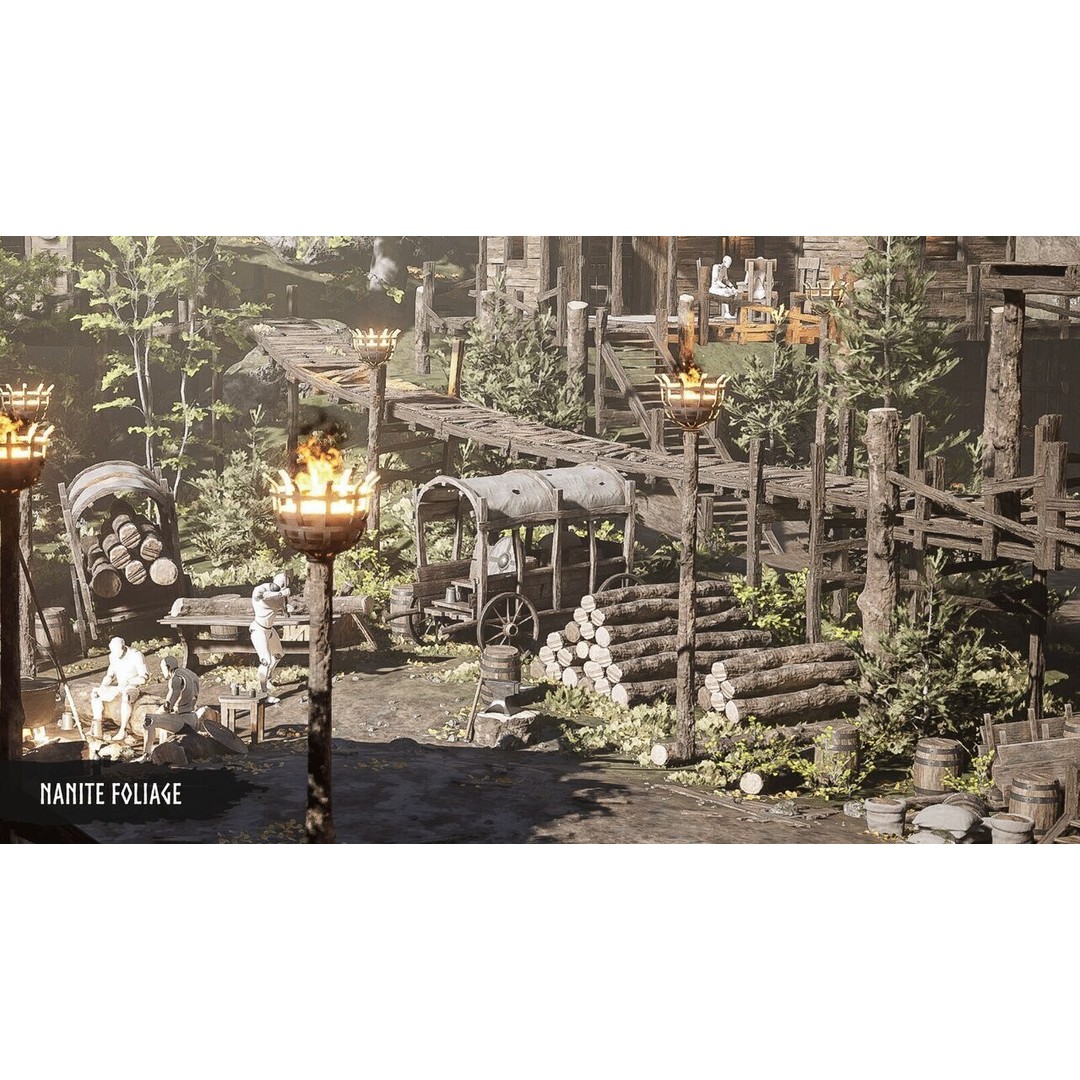 Modular Medieval Village 3D Model – Low Poly Game Asset for Unreal Engine - View 8