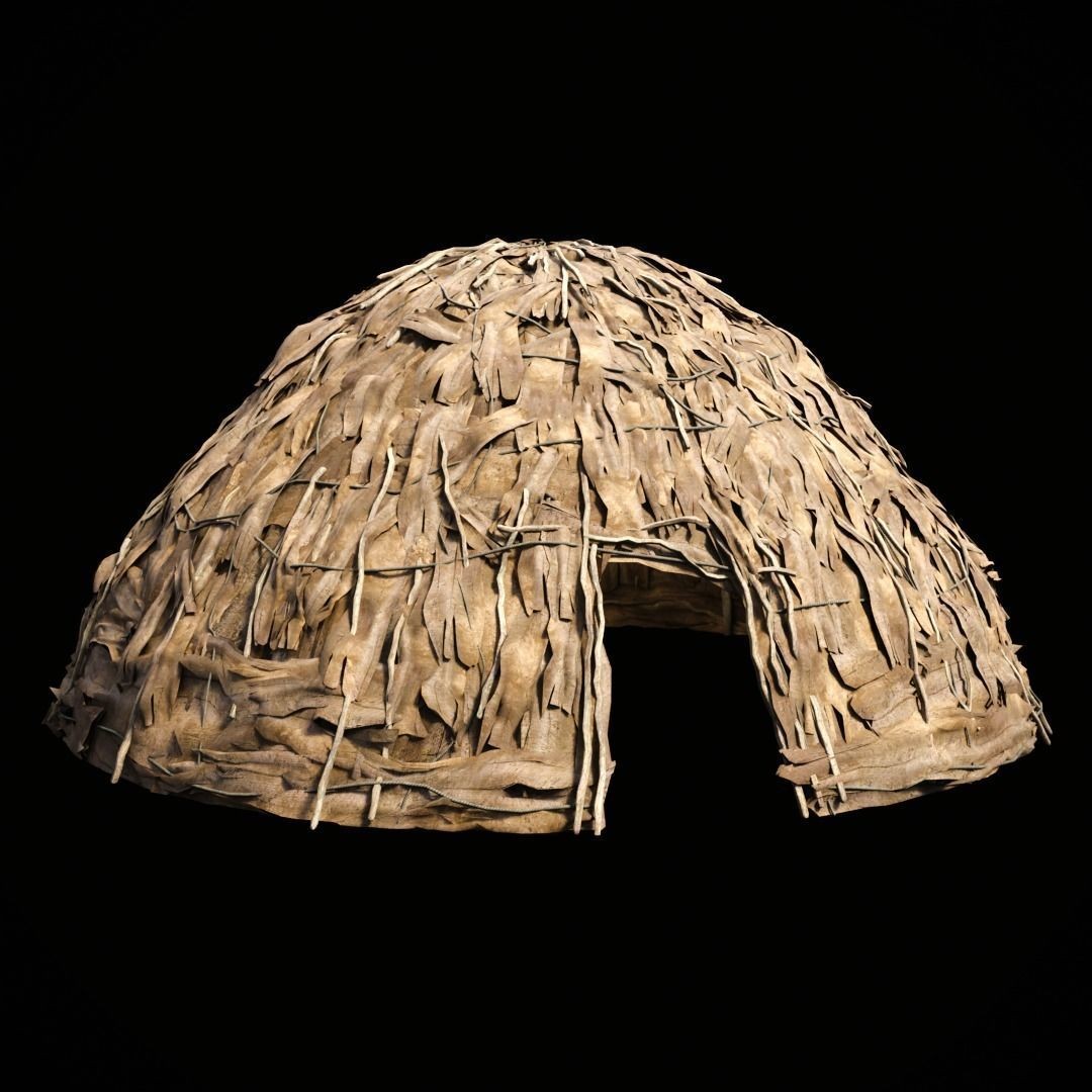 Primitive African Hut 3D Model – Low Poly Game Asset, FBX & OBJ - View 30