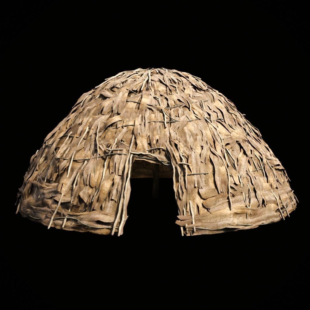 Primitive African Hut 3D Model – Low Poly Game Asset, FBX & OBJ - View 31
