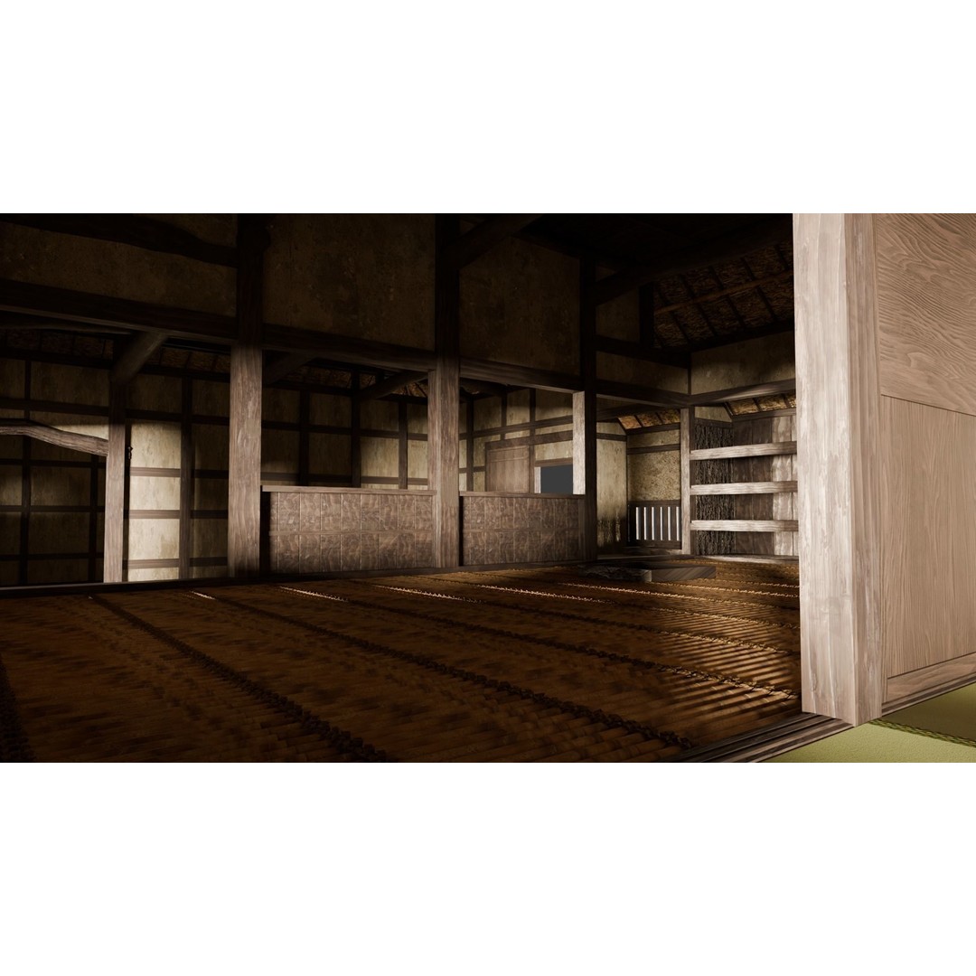 Japanese Private House 3D Model – Traditional Design, FBX Format - View 6