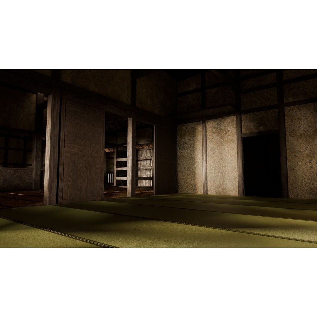 Japanese Private House 3D Model – Traditional Design, FBX Format - View 7
