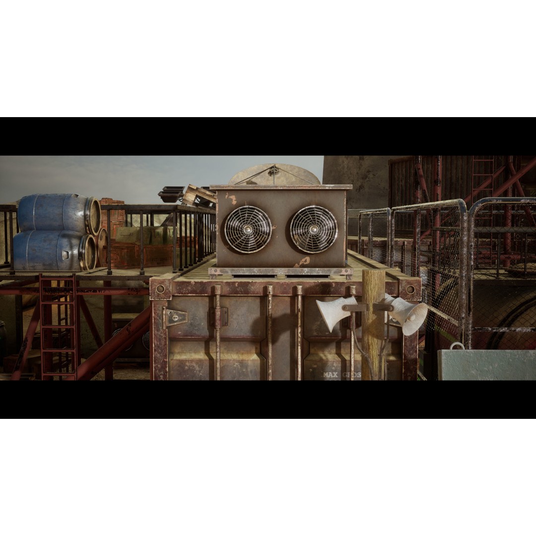 Military Base 3D Model – Game-Ready Asset Pack, FBX, PBR - View 10