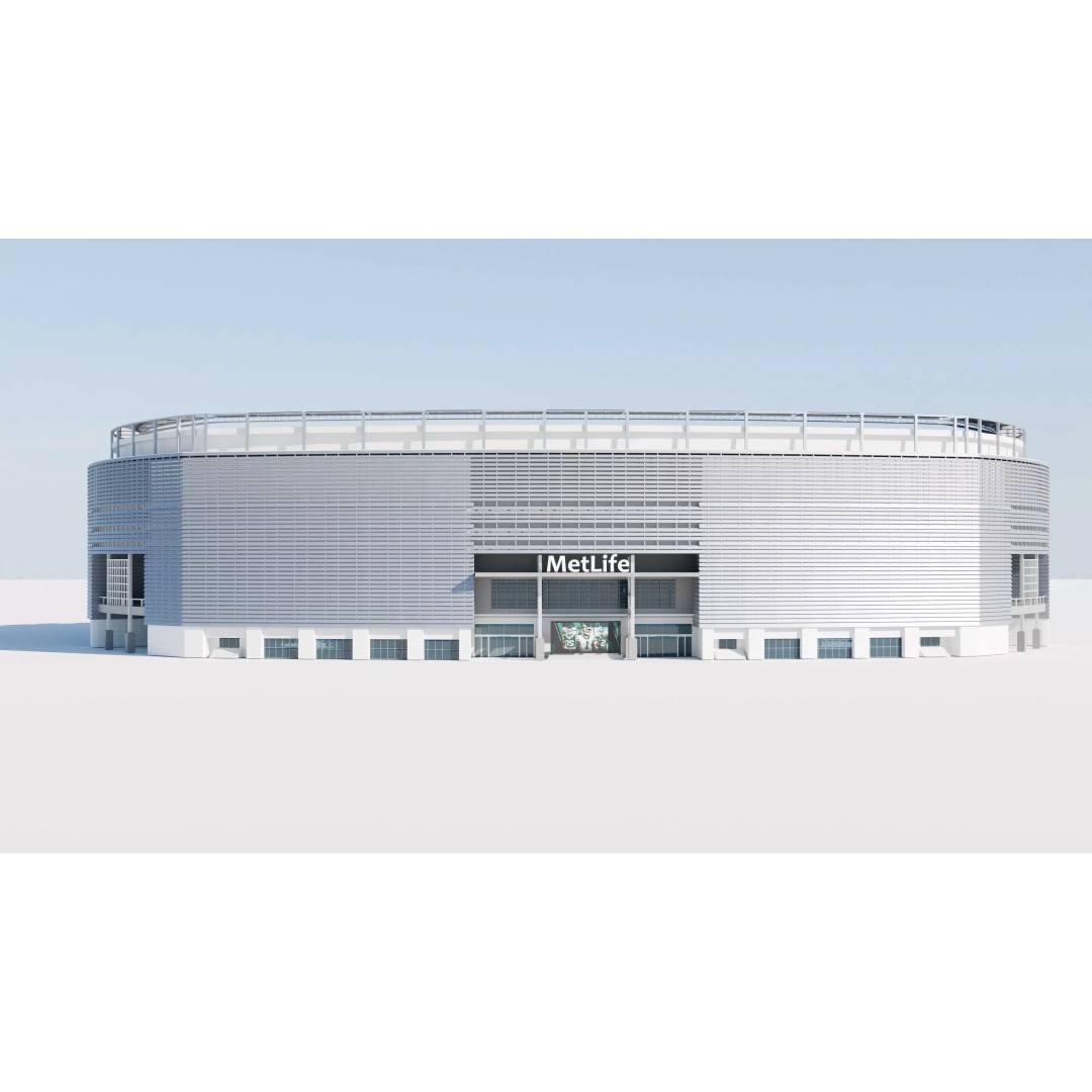 Metlife Stadium 3D Model – High Poly Game Asset, FBX, OBJ, Blender