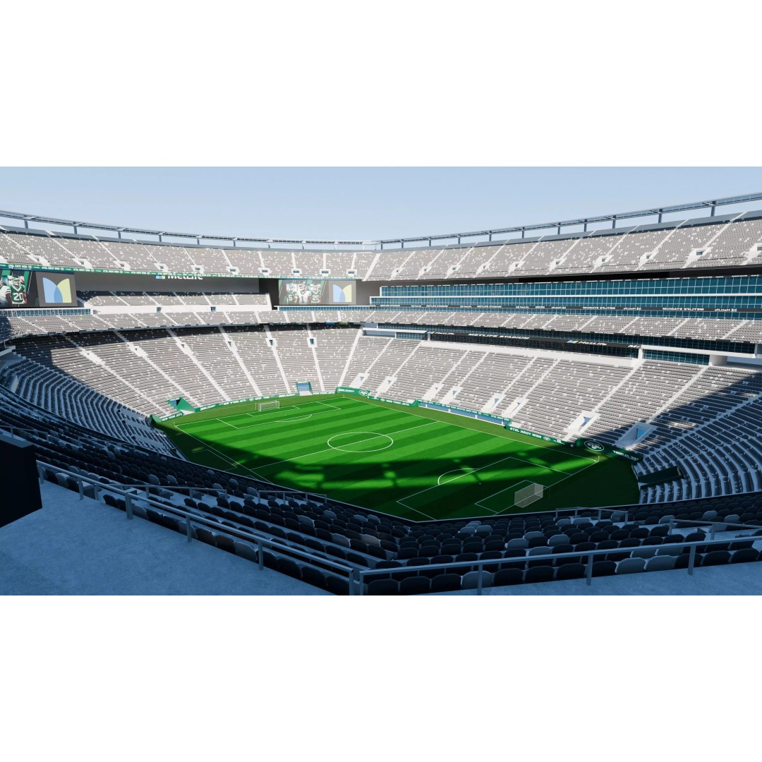 Metlife Stadium 3D Model – High Poly Game Asset, FBX, OBJ, Blender - View 10