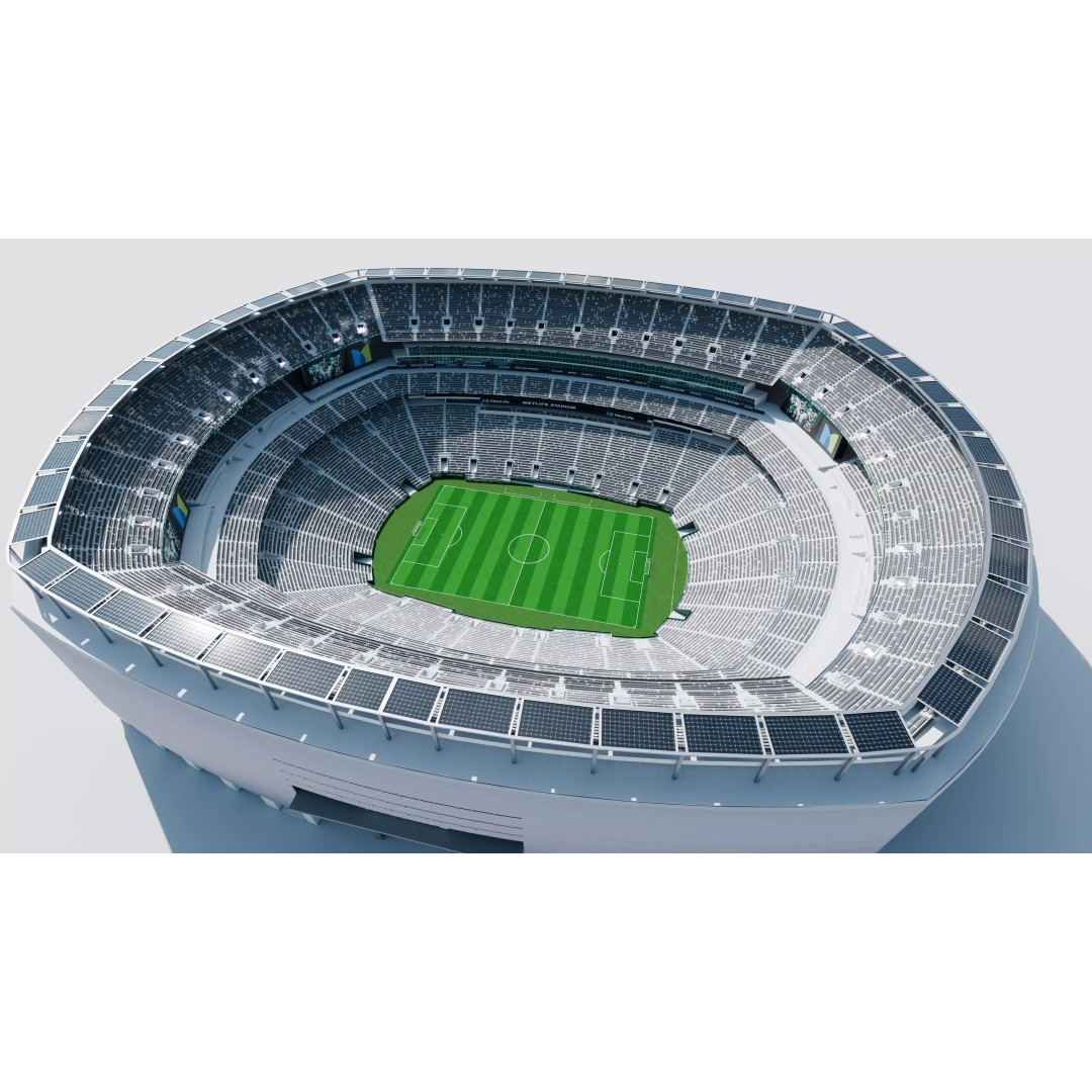 Metlife Stadium 3D Model – High Poly Game Asset, FBX, OBJ, Blender - View 13