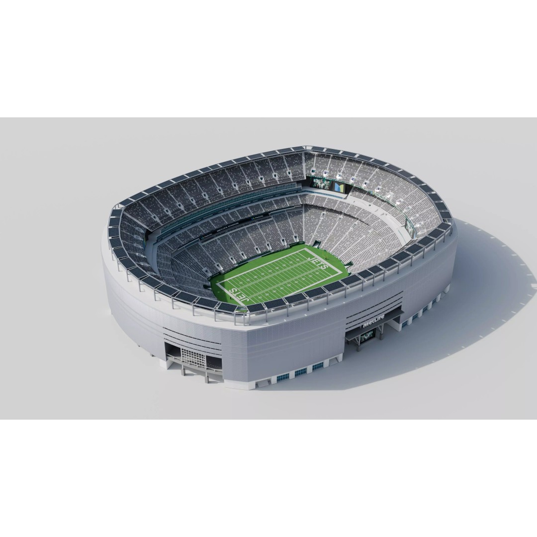 Metlife Stadium 3D Model – High Poly Game Asset, FBX, OBJ, Blender - View 2
