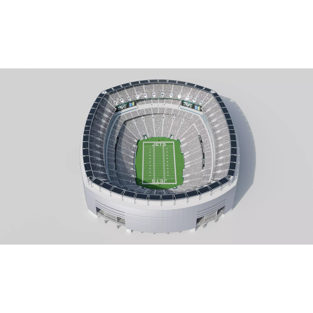 Metlife Stadium 3D Model – High Poly Game Asset, FBX, OBJ, Blender - View 3