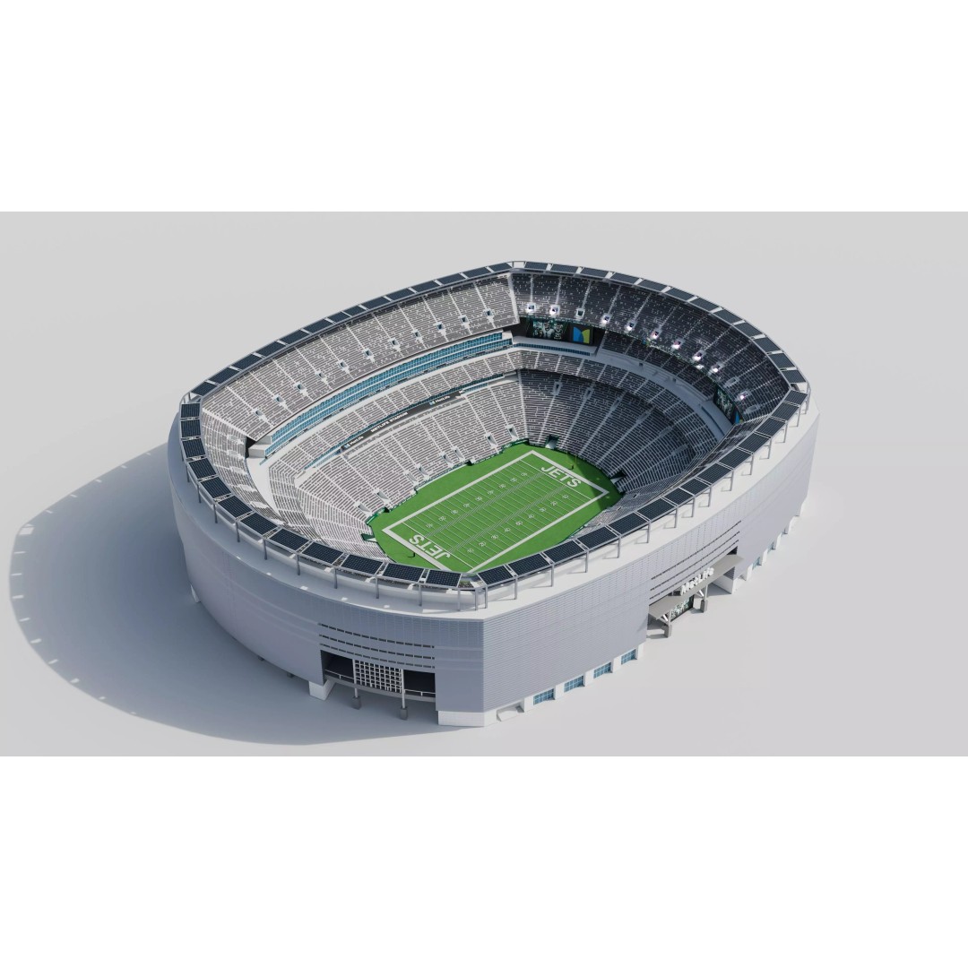 Metlife Stadium 3D Model – High Poly Game Asset, FBX, OBJ, Blender - View 5