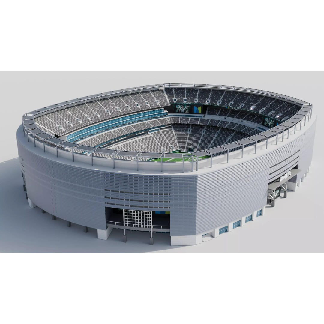 Metlife Stadium 3D Model – High Poly Game Asset, FBX, OBJ, Blender - View 6