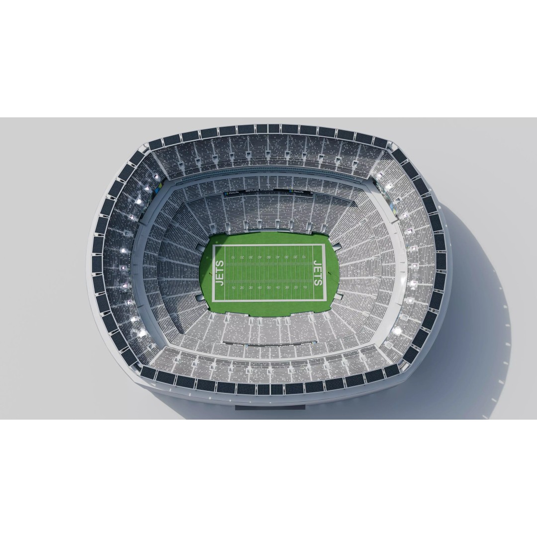 Metlife Stadium 3D Model – High Poly Game Asset, FBX, OBJ, Blender - View 7