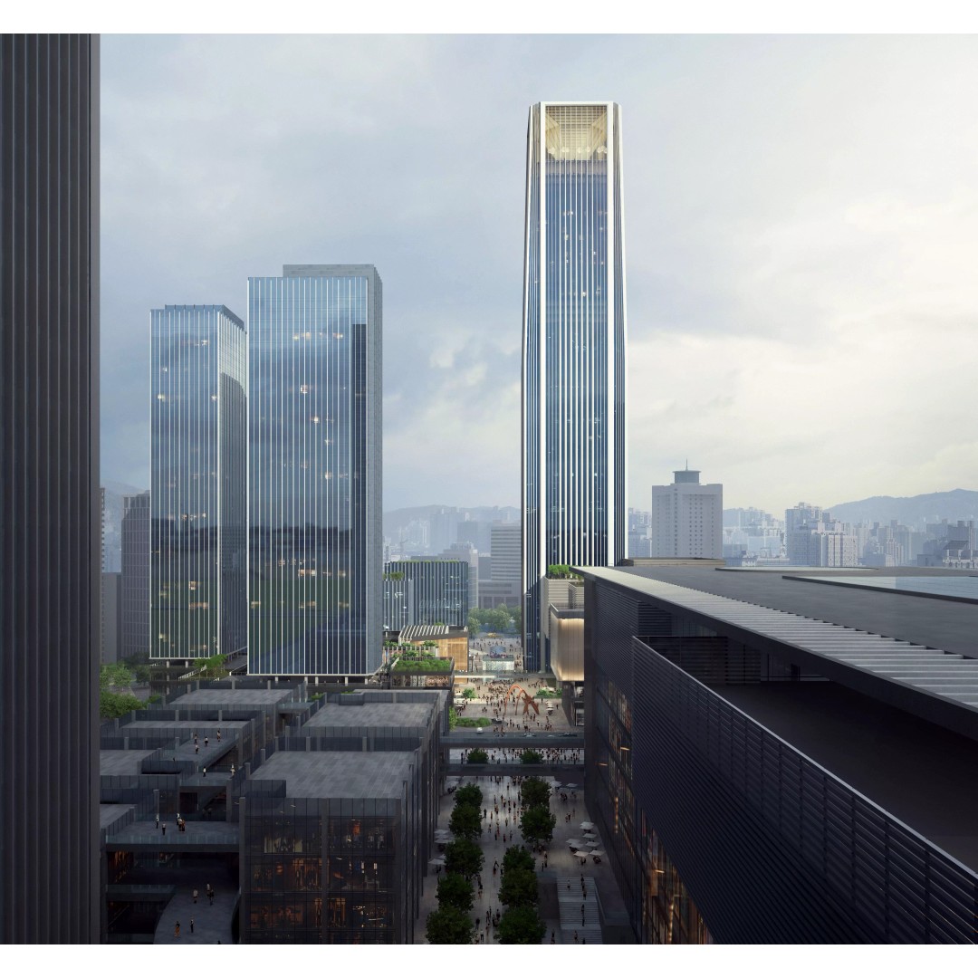 Glass Office Towers 3D Model – High-Quality Architectural Visualization, FBX, OBJ - View 10