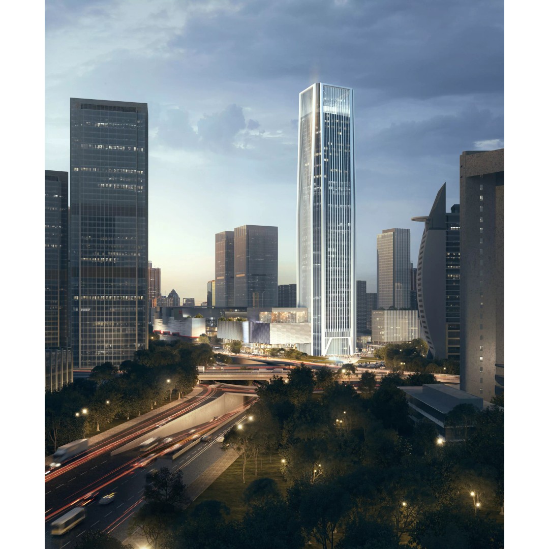 Glass Office Towers 3D Model – High-Quality Architectural Visualization, FBX, OBJ - View 4