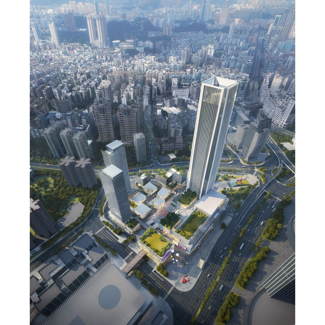 Glass Office Towers 3D Model – High-Quality Architectural Visualization, FBX, OBJ - View 5