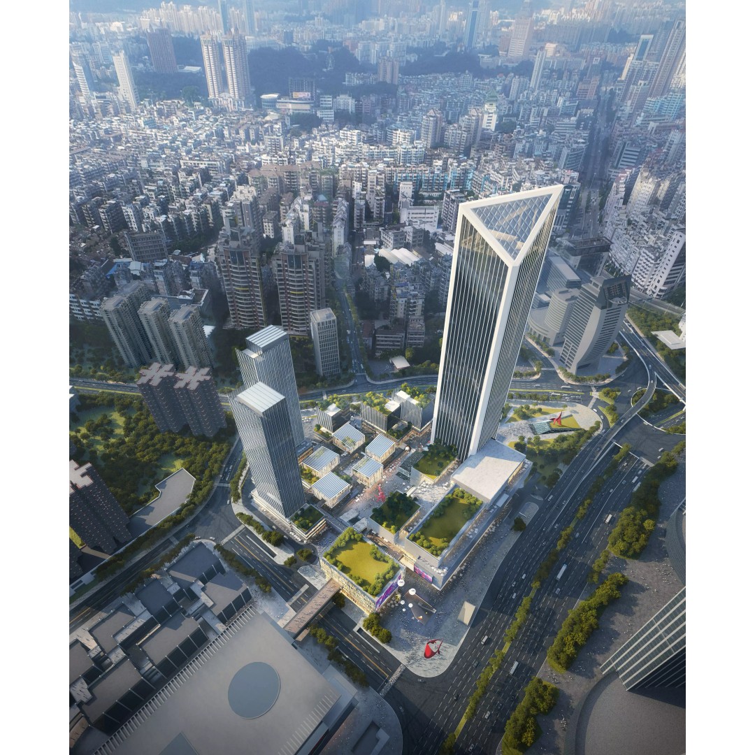 Glass Office Towers 3D Model – High-Quality Architectural Visualization, FBX, OBJ - View 6