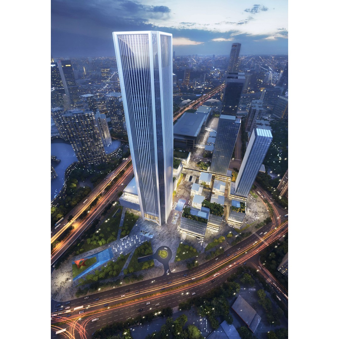 Glass Office Towers 3D Model – High-Quality Architectural Visualization, FBX, OBJ - View 7