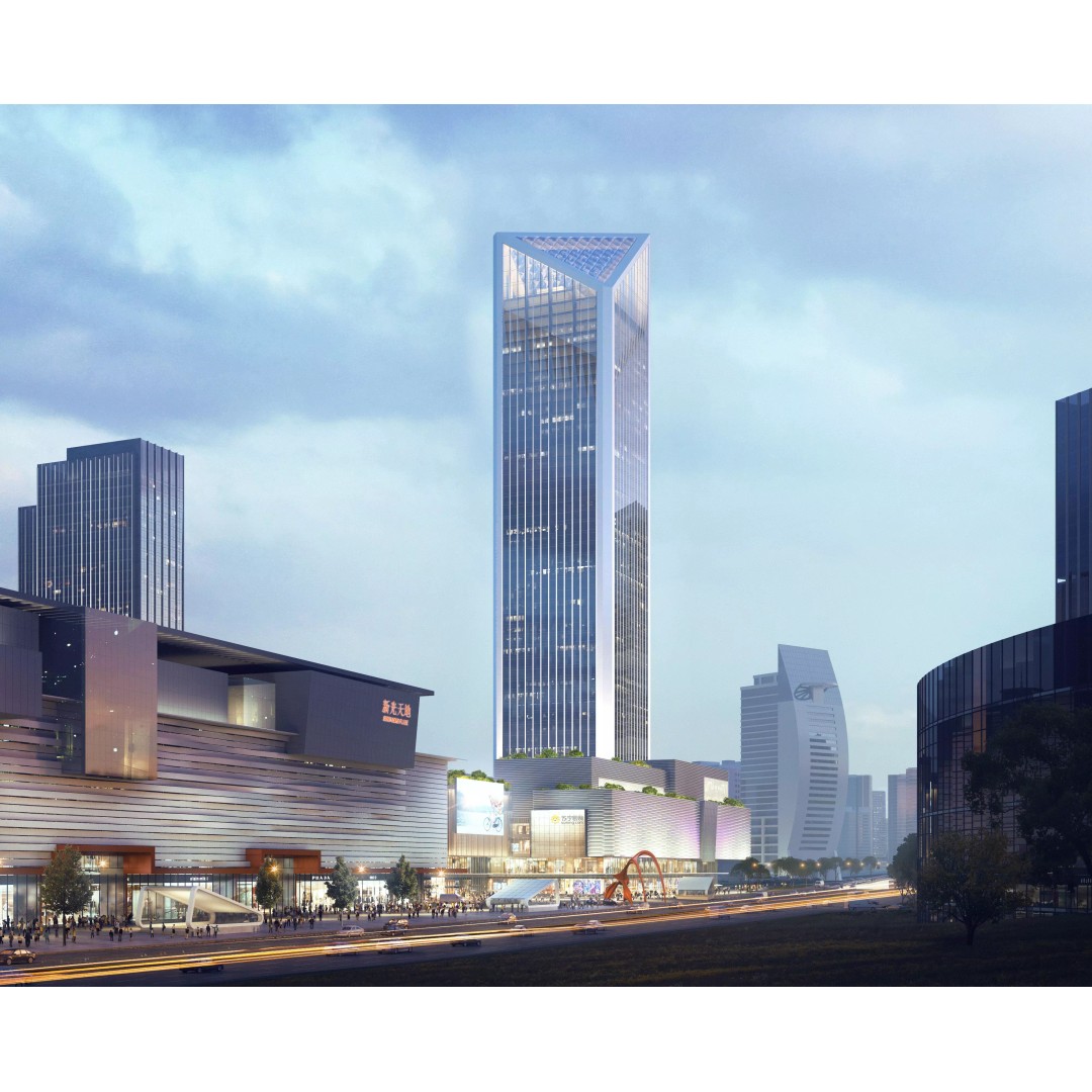 Glass Office Towers 3D Model – High-Quality Architectural Visualization, FBX, OBJ - View 9